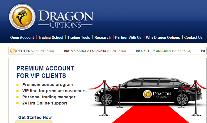 Dragon option trading