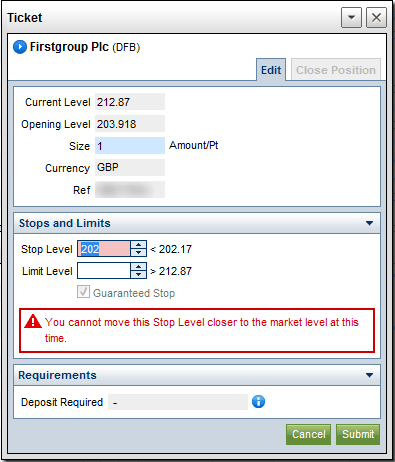 option trade ticket